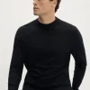 Pull à col montant côtelé ultra doux