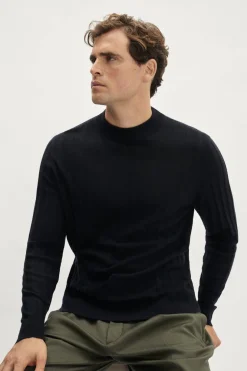 Pull à col montant côtelé ultra doux