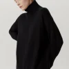 Pull à col montant oversize en Laine Mérinos