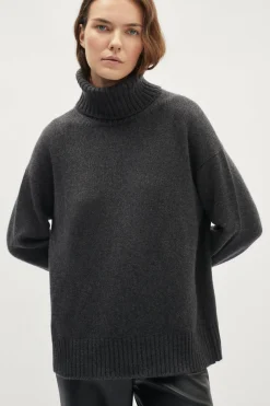 Pull à col roulé en Laine
