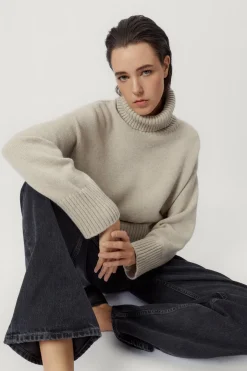 Pull à col roulé en Laine