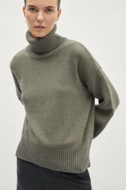 Pull à col roulé en Laine