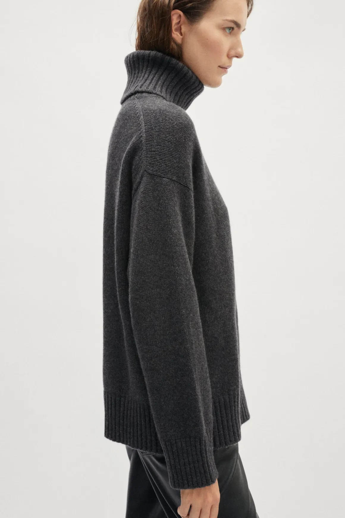 Pull à col roulé en Laine