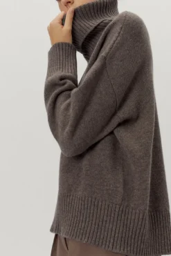 Pull à col roulé en Laine
