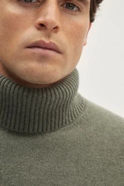 Pull à col roulé en Laine