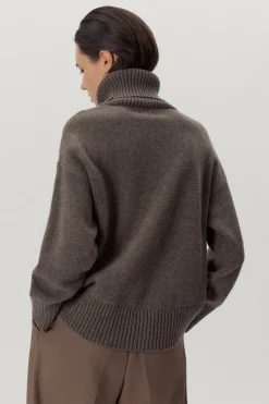 Pull à col roulé en Laine