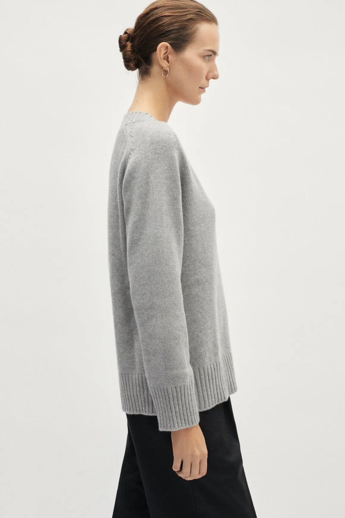 Pull avec col V en ReCashmere