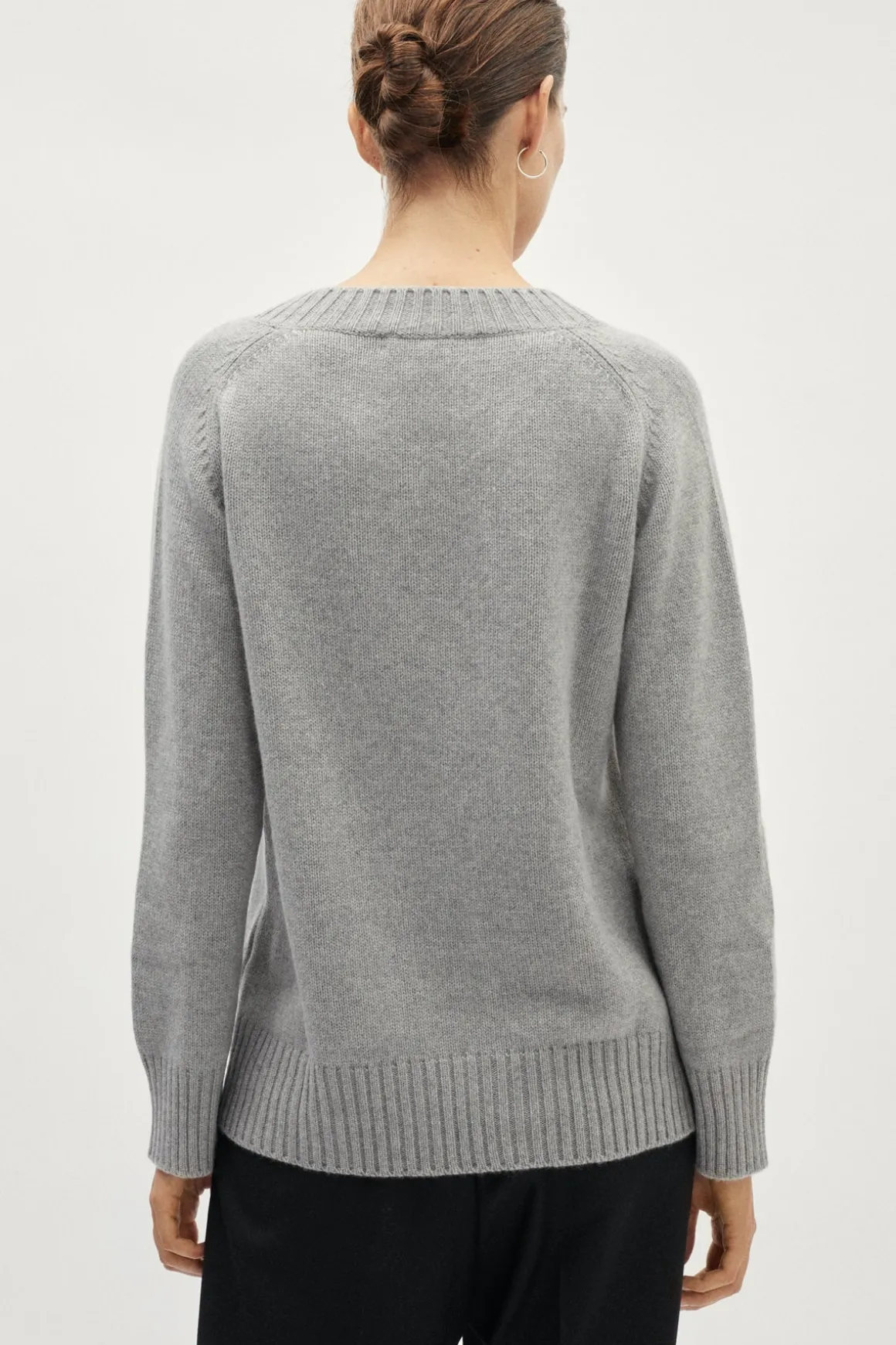 Pull avec col V en ReCashmere