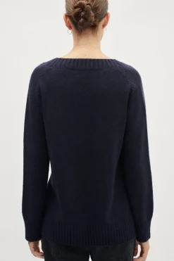 Pull avec col V en ReCashmere
