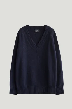 Pull avec col V en ReCashmere