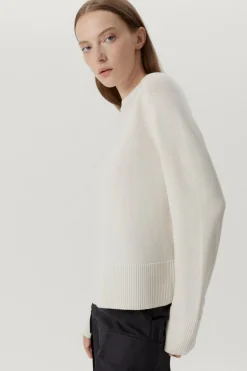 Pull carré en Laine Mérinos