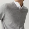 Pull col V en laine ultra douce