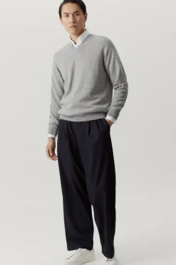 Pull col V en laine ultra douce