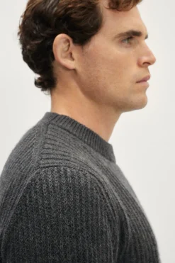 Pull côtelé en ReCashmere