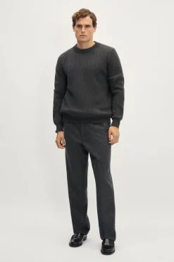 Pull côtelé en ReCashmere