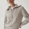 Pull demi-zip en Laine Mérinos