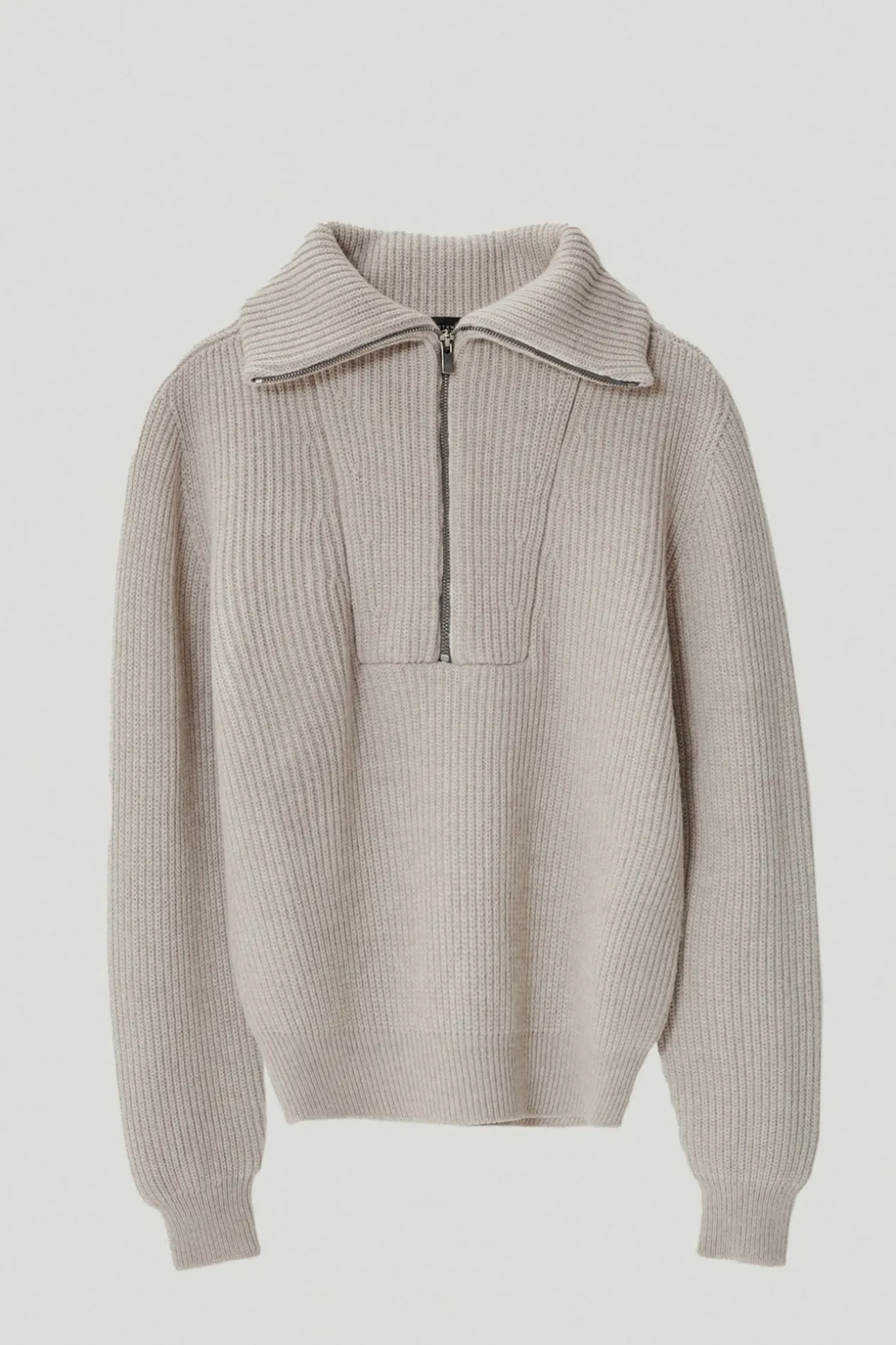Pull demi-zip en Laine Mérinos