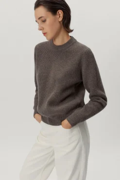 Pull en maille de Laine côtelée