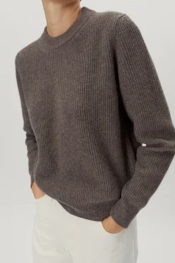 Pull en maille de Laine côtelée