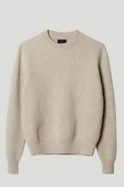 Pull en maille de Laine côtelée