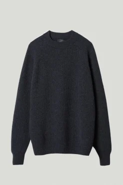 Pull raglan en maille de Laine côtelée