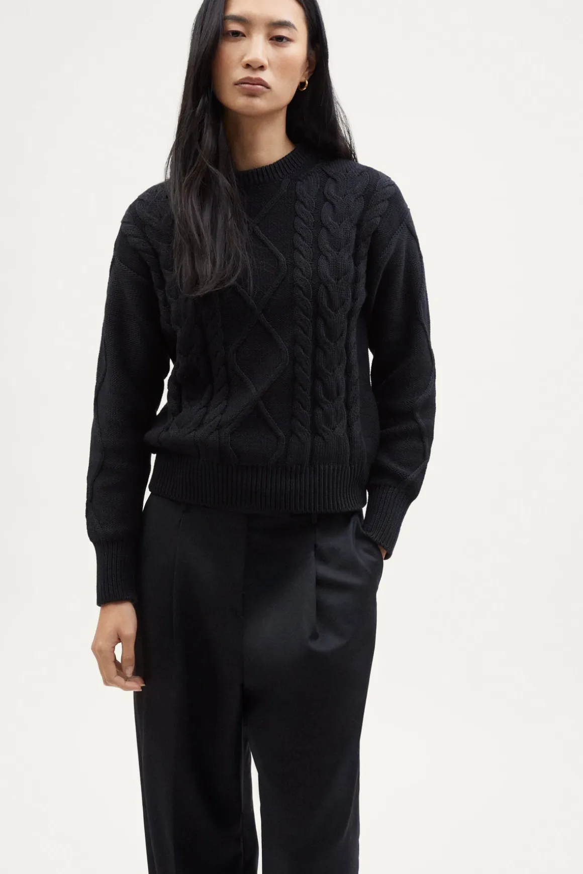 Pull tricoté en Coton biologique Aran