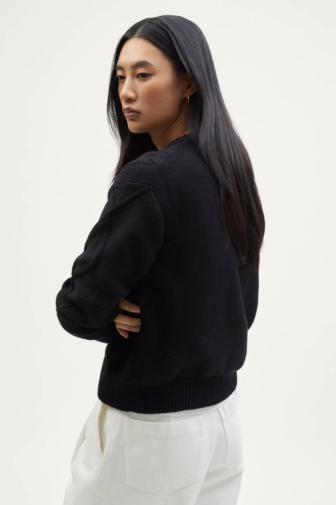 Pull tricoté en Coton biologique Aran