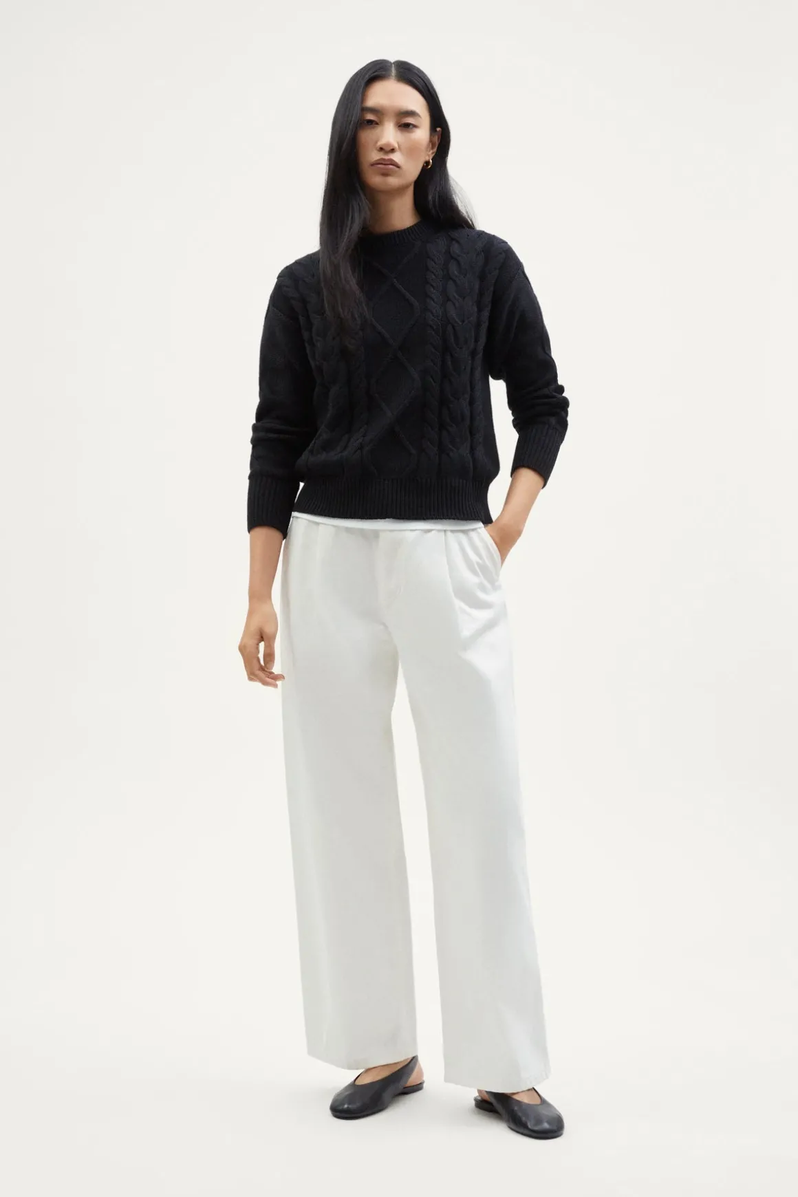 Pull tricoté en Coton biologique Aran