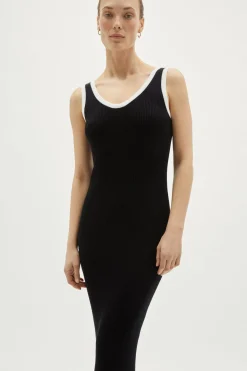 Robe débardeur longue côtelée en Coton Biologique