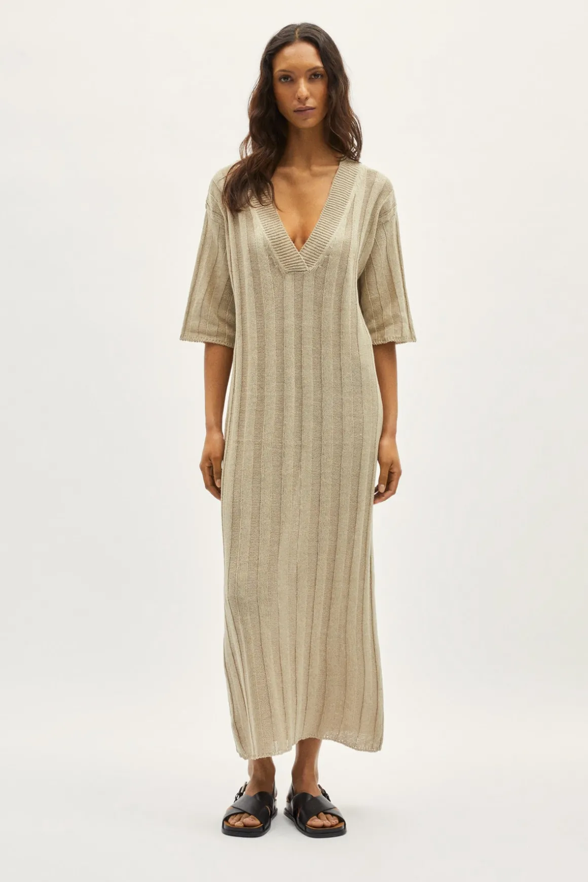 Robe oversize en Lin régénéré