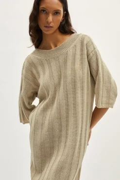 Robe oversize en Lin régénéré