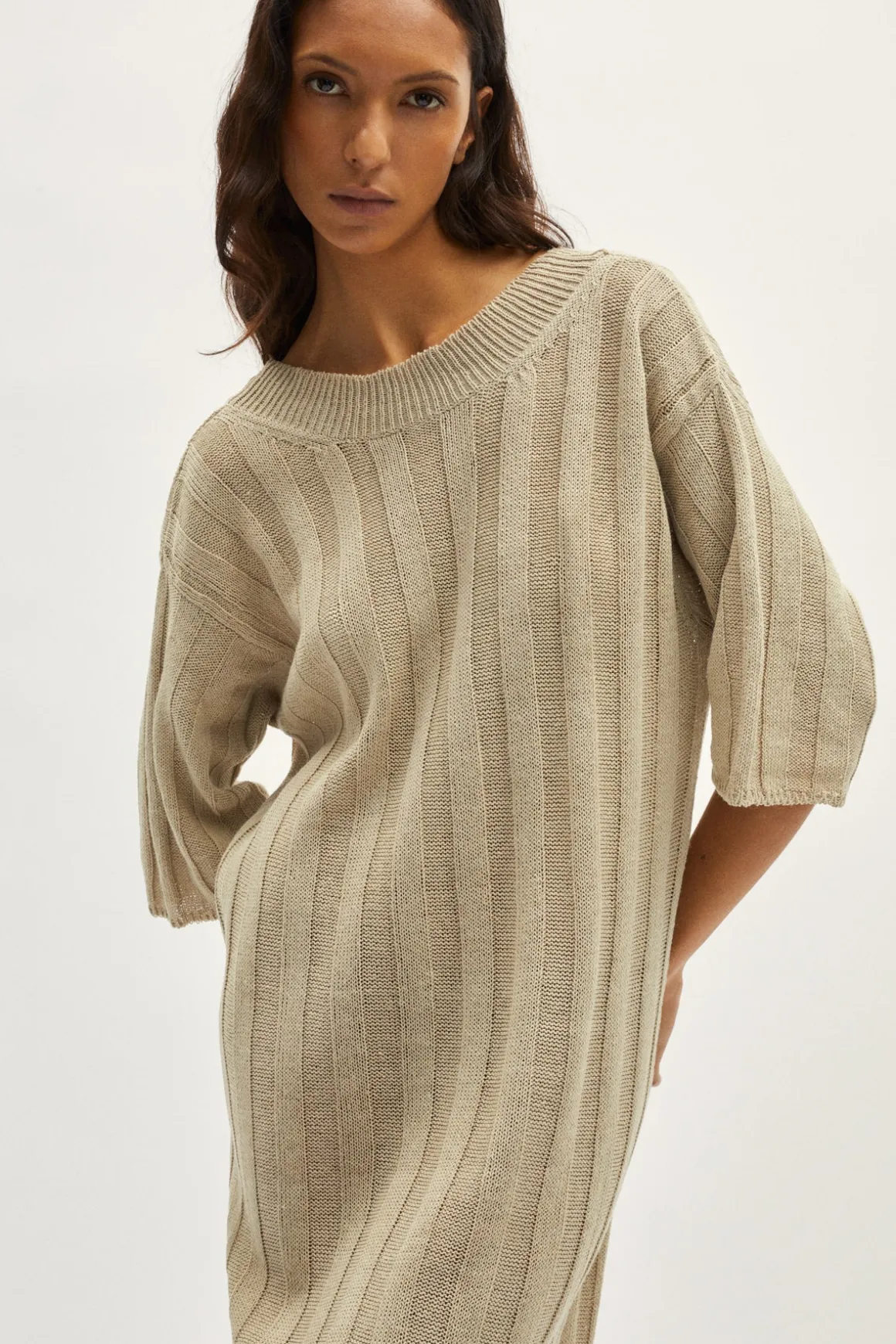 Robe oversize en Lin régénéré