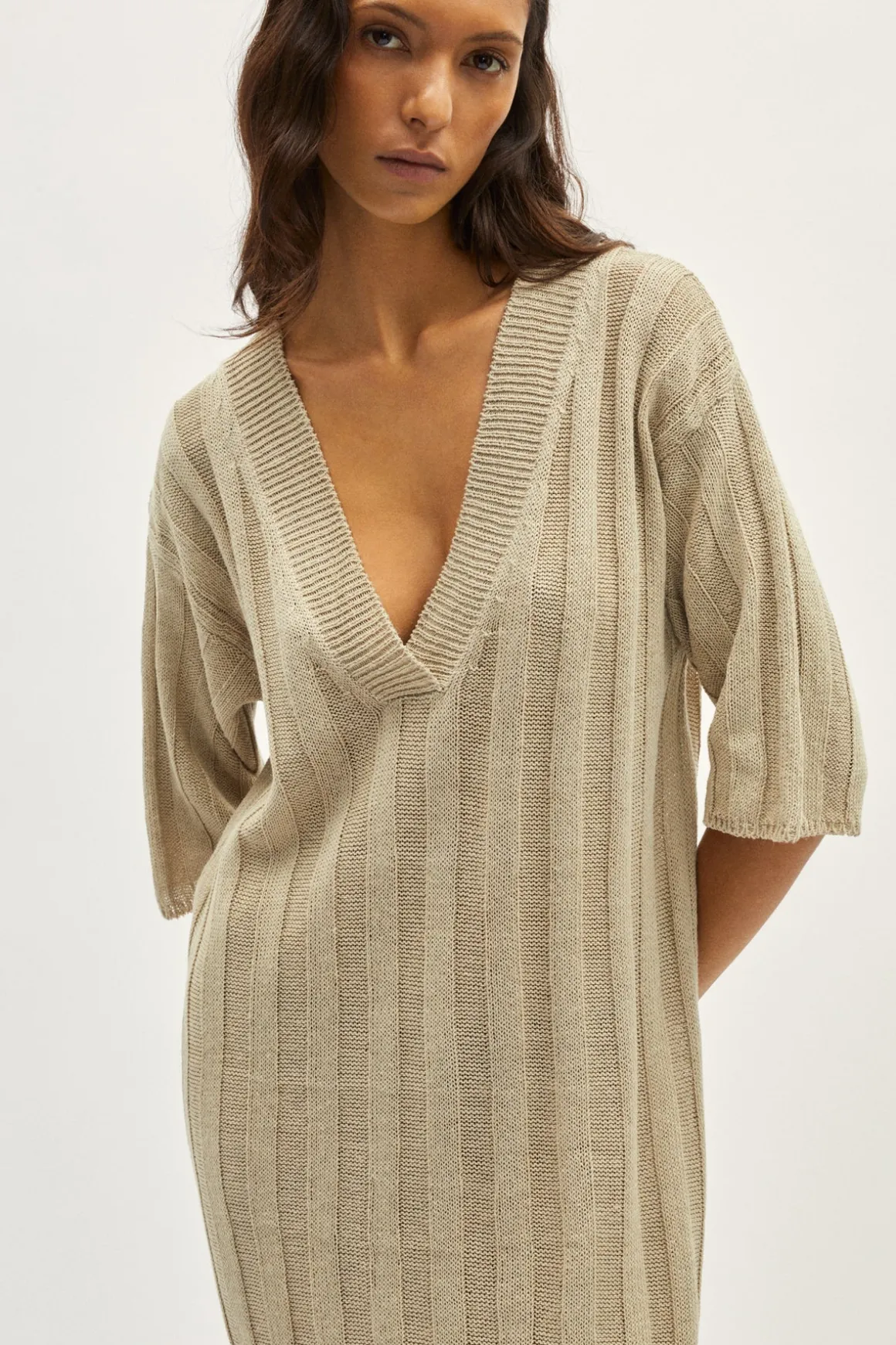 Robe oversize en Lin régénéré