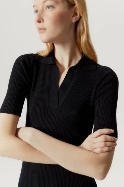 Robe polo en Lin et Coton
