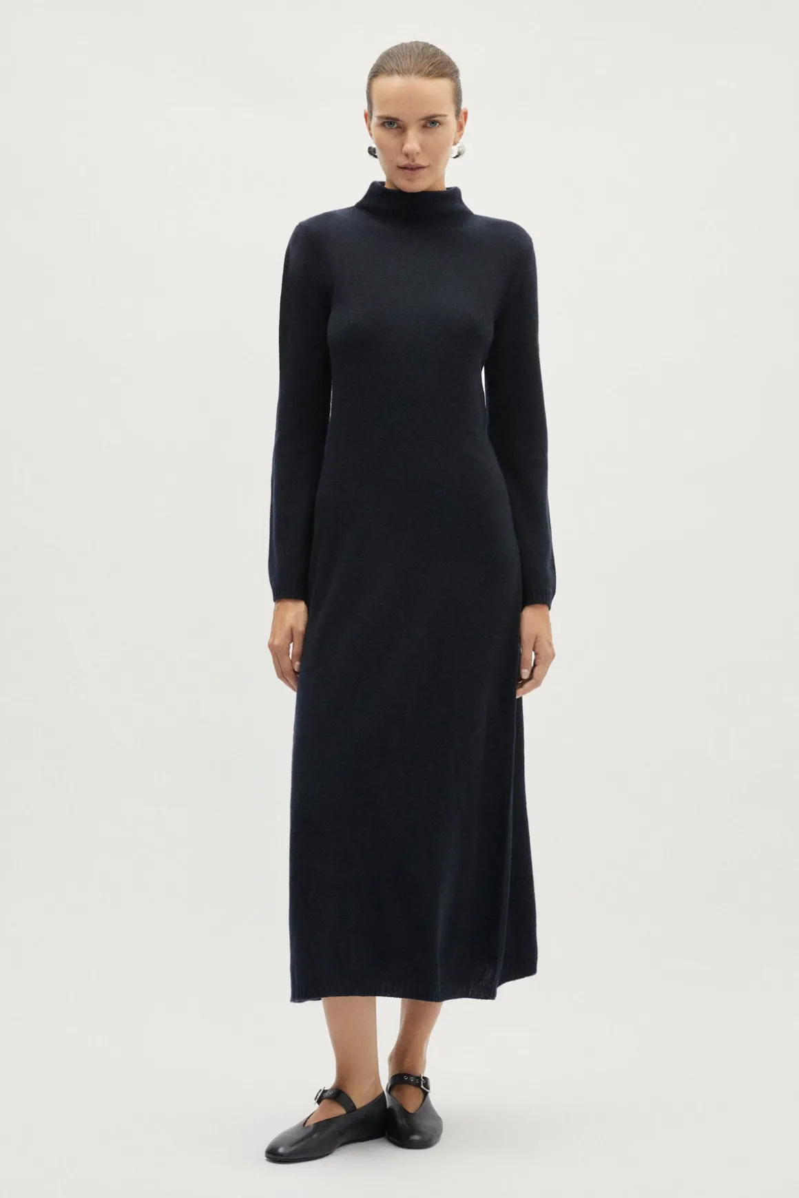 Robe évasée en laine