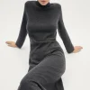 Robe évasée en laine