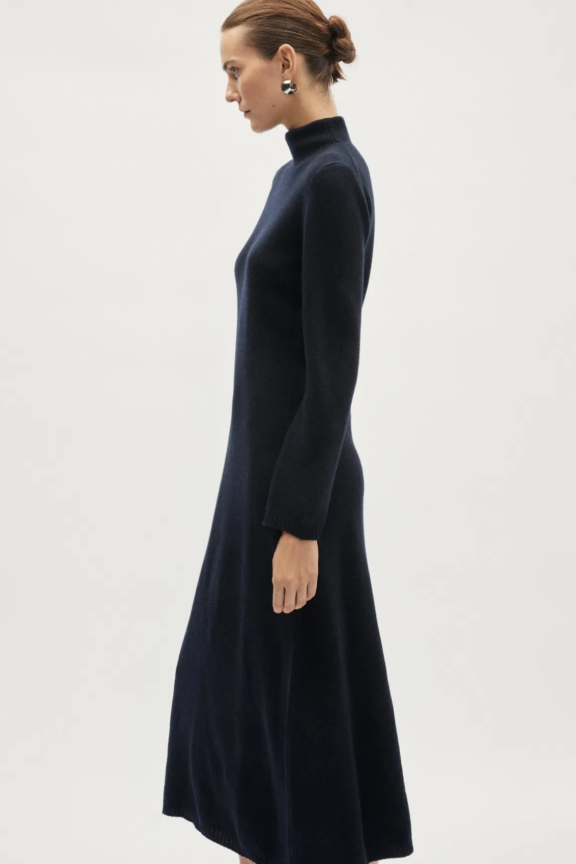 Robe évasée en laine