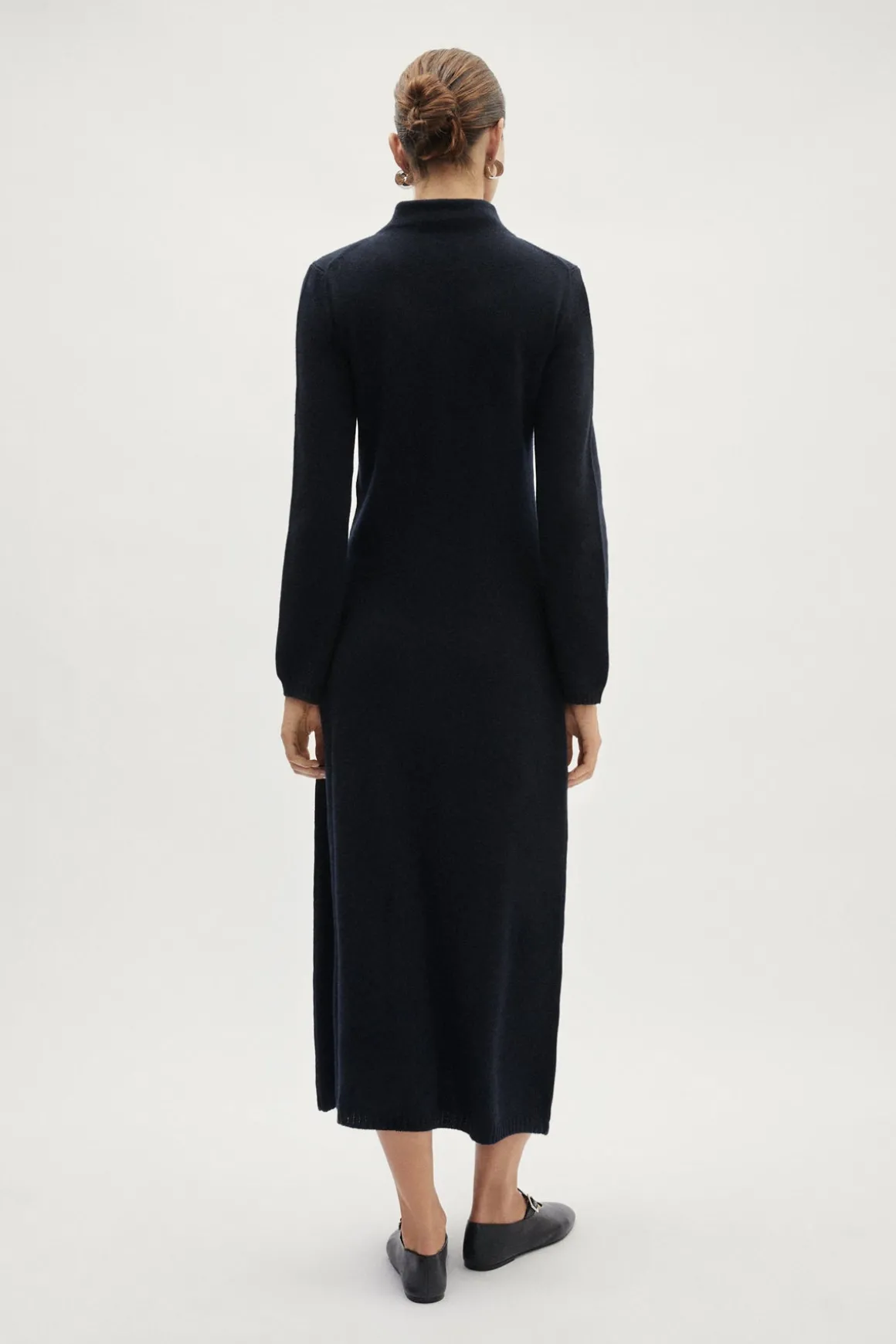 Robe évasée en laine