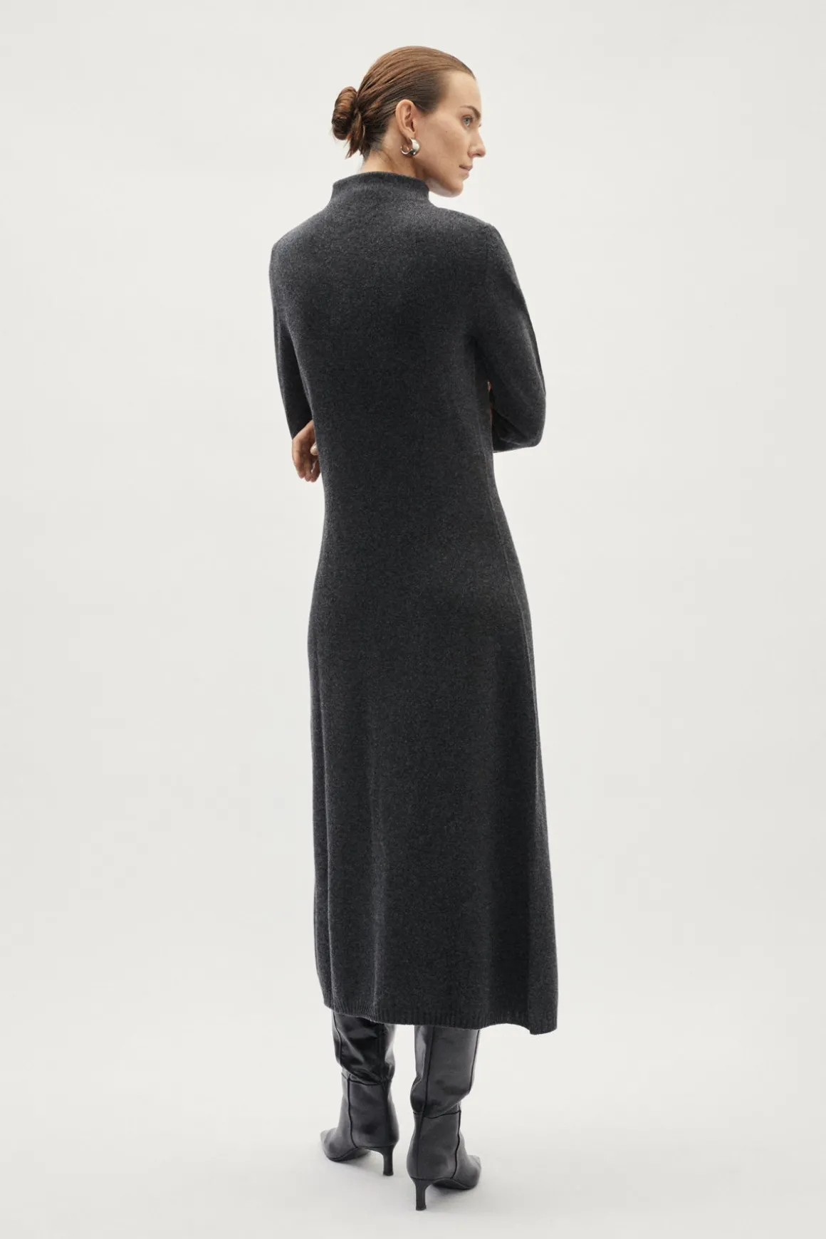 Robe évasée en laine