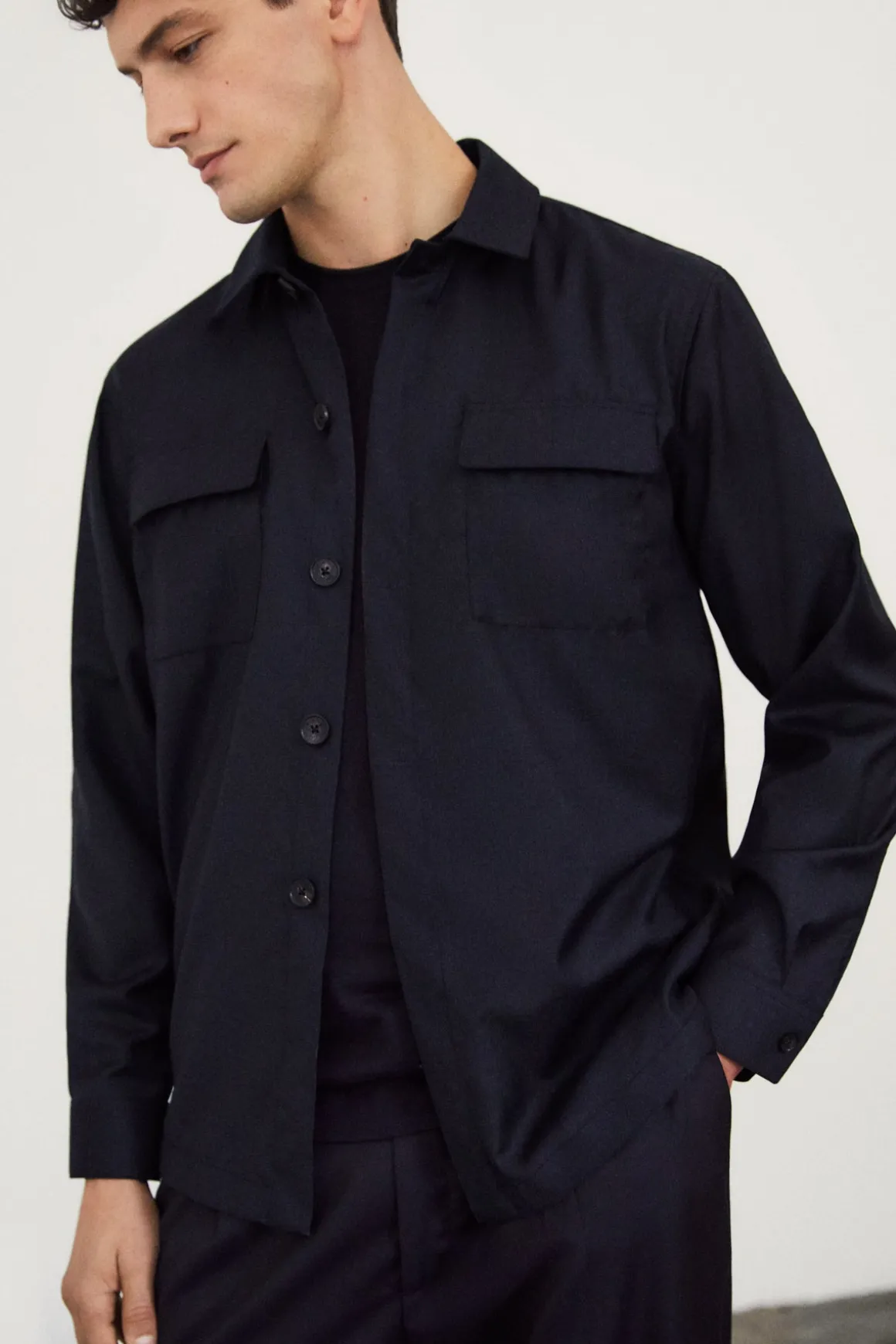 Surchemise couture en laine