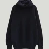 Sweat à capuche en maille de Laine côtelée - Version imparfaite