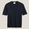 T-shirt à mailles côtelées en Coton biologique - Version imparfaite