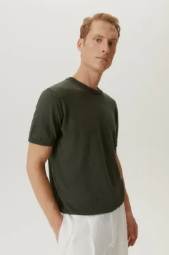 T-shirt en maille de Lin et Coton