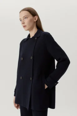Veste à double boutonnage en Laine Mérinos