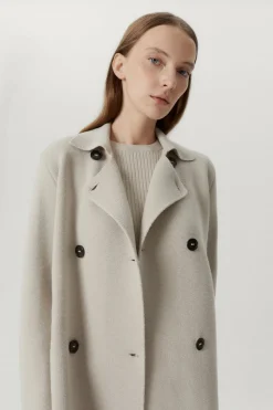 Veste à double boutonnage en Laine Mérinos