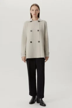 Veste à double boutonnage en Laine Mérinos