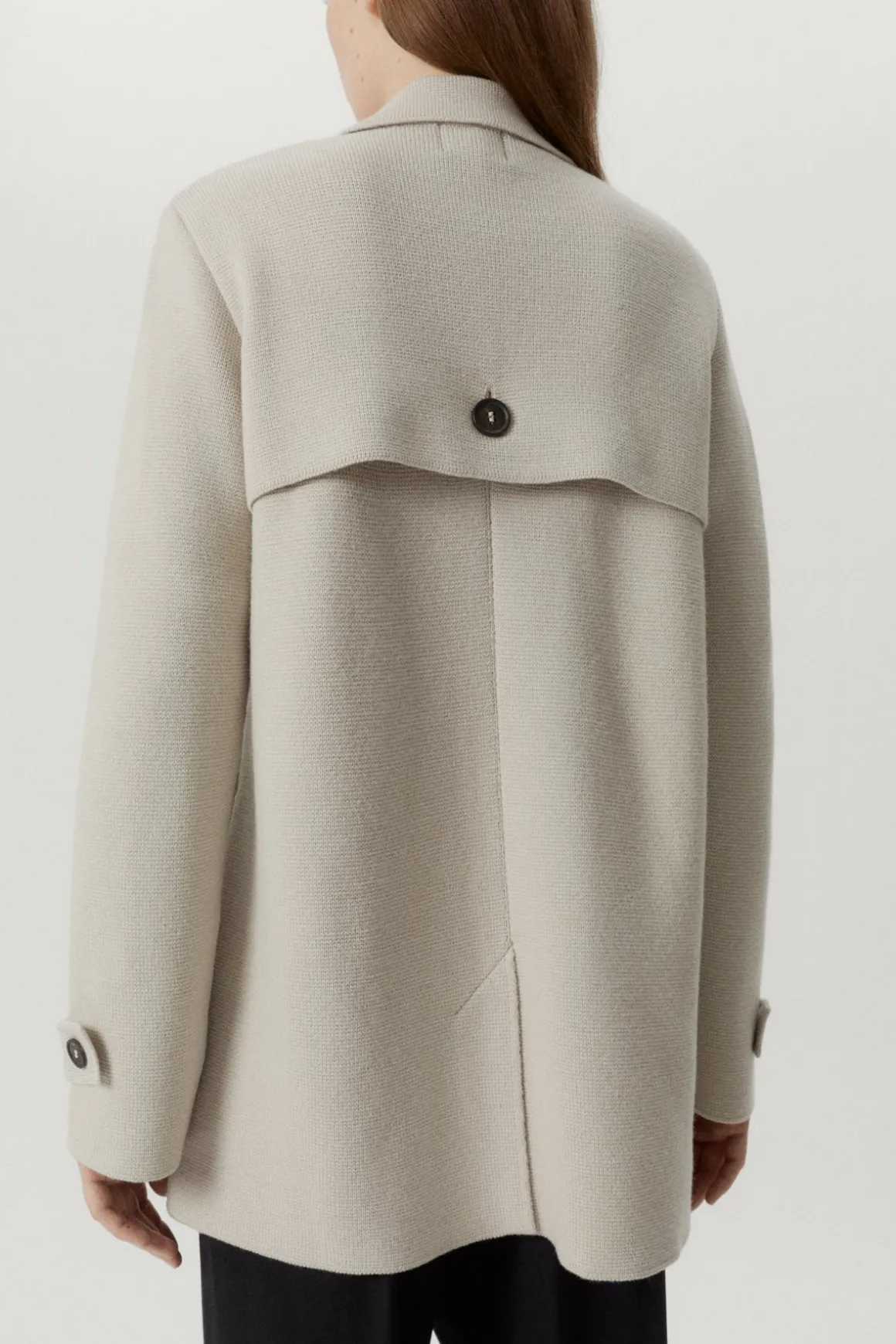 Veste à double boutonnage en Laine Mérinos