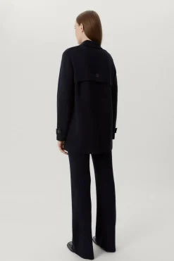 Veste à double boutonnage en Laine Mérinos