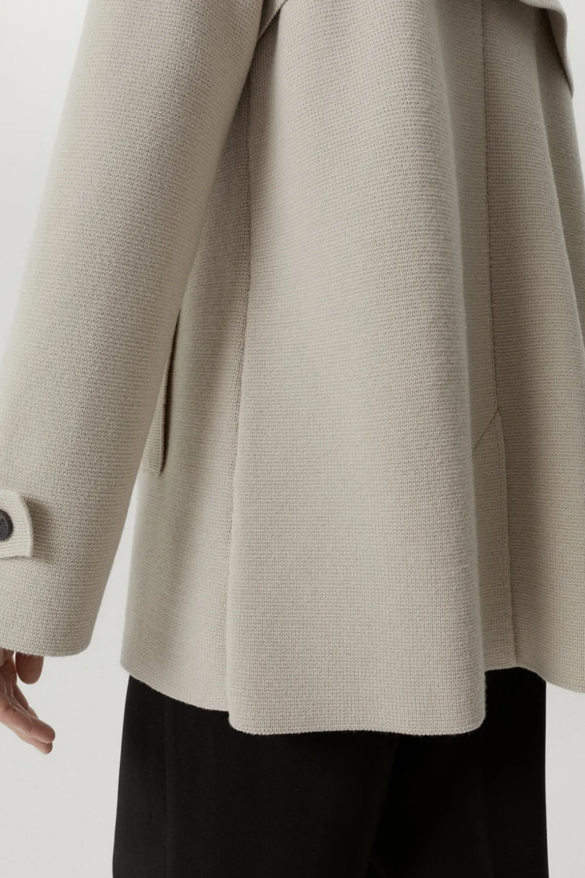 Veste à double boutonnage en Laine Mérinos