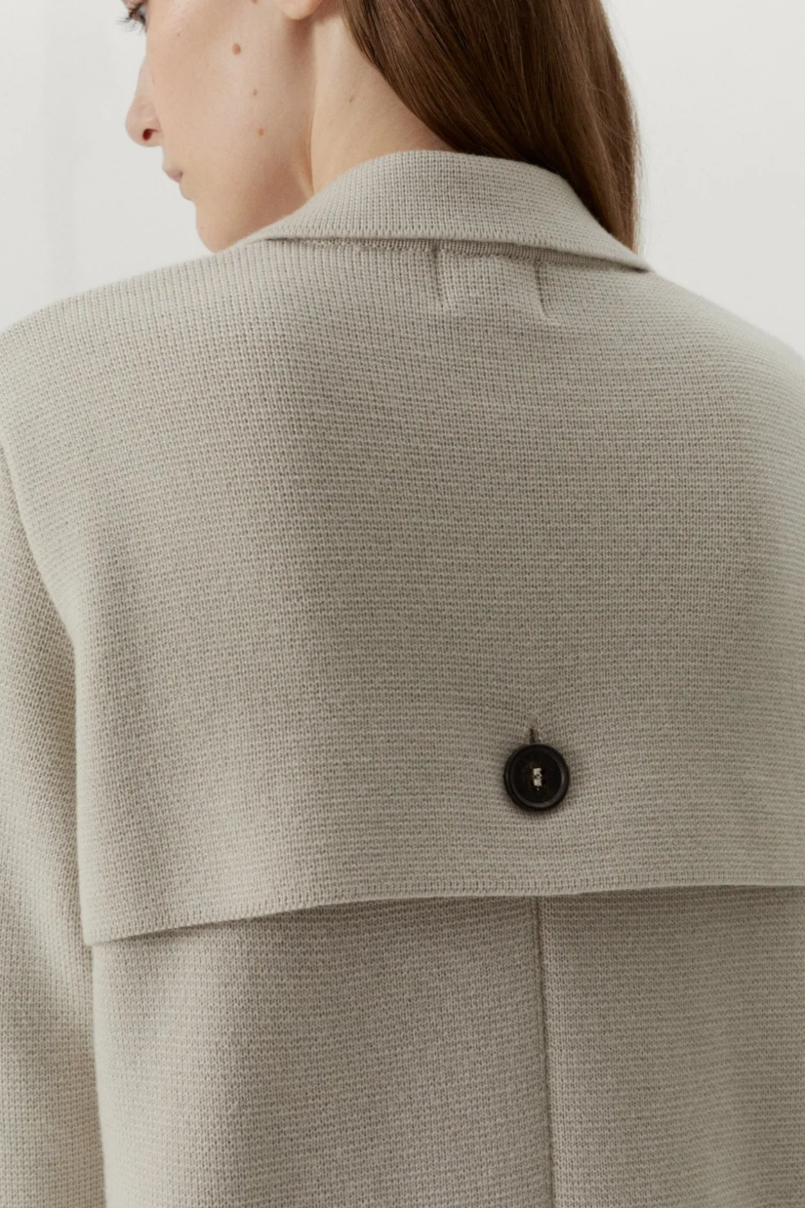 Veste à double boutonnage en Laine Mérinos